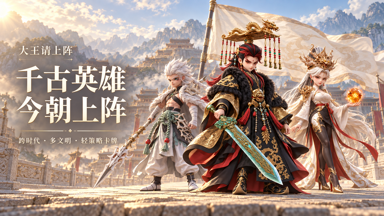 【今日首发】历史没有边界，诸王皆可上阵！《大王请上阵》正式上线