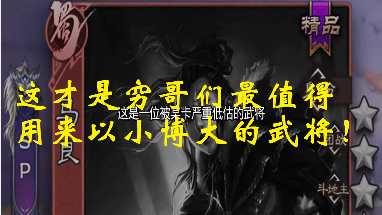 这才是穷哥们最值得用来以小博大的武将！