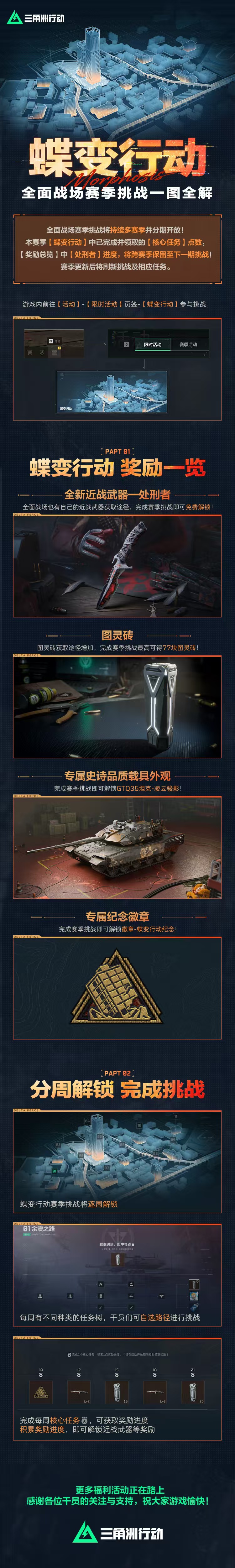 全面战场赛季挑战「蝶变行动」现已开启