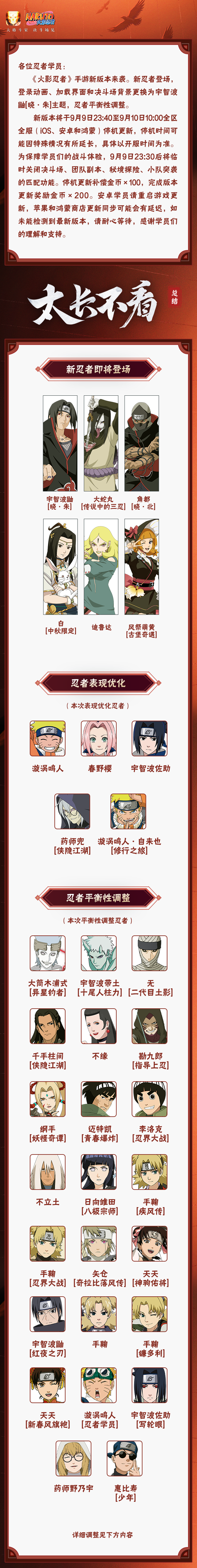 【大版本公告】9月10日新版本停机更新