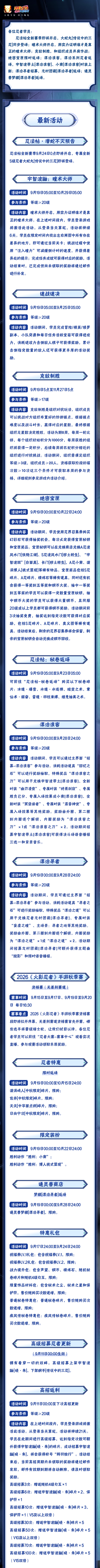 【本周公告】忍法帖·潜蛇不灭赛季即将开启，专属S忍大蛇丸「传说中的三忍」即将登场！