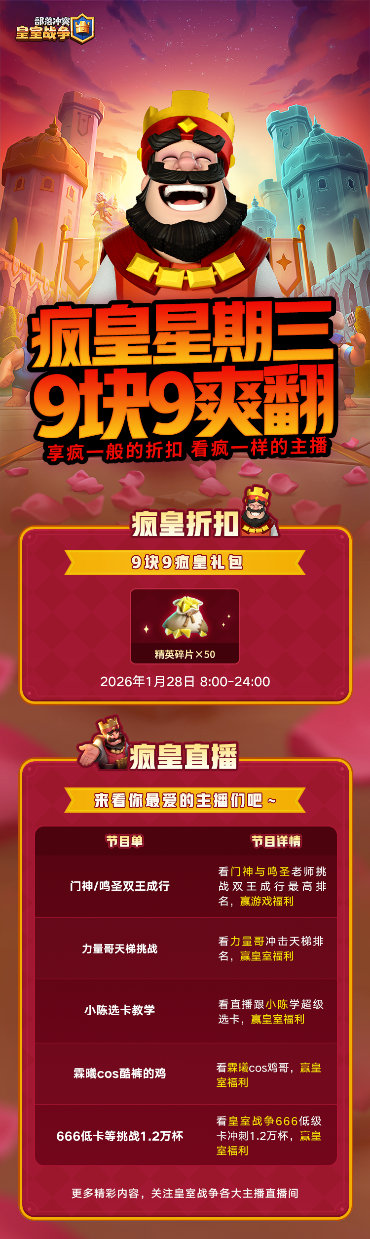 疯皇星期三！这周怎么爽？