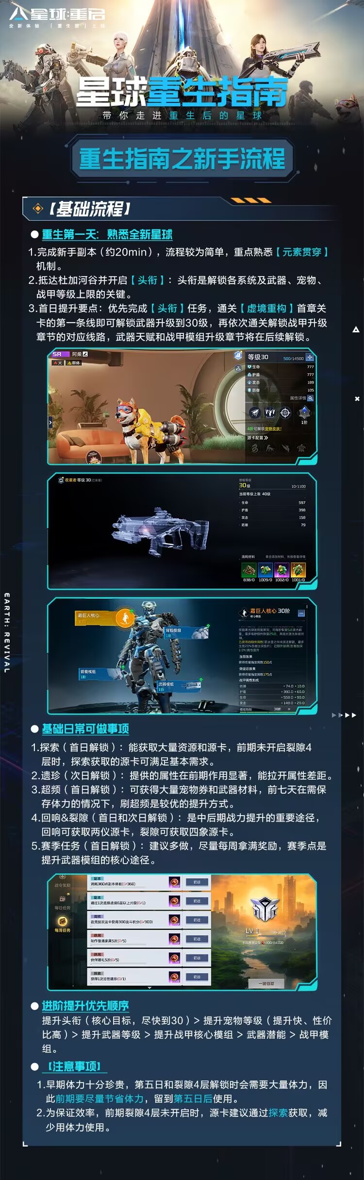 秒懂重生服！《星球重生指南》一图流带你爽玩新星球！