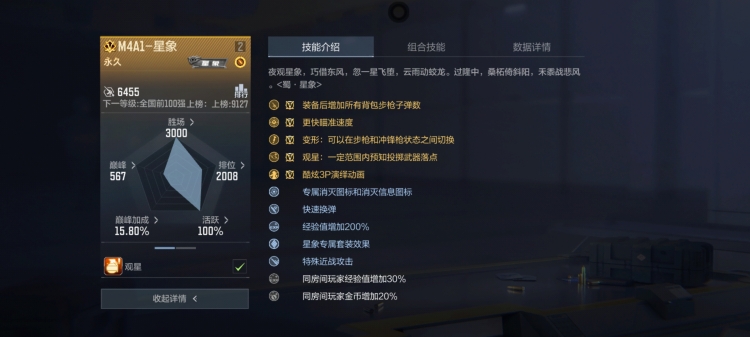 夜观星象制霸全场，M4A1-星象实战评测！