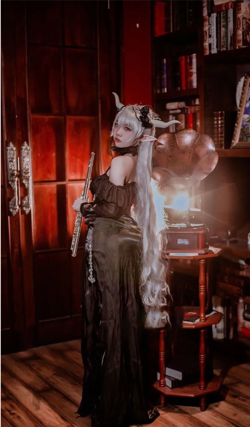 cos：明日方舟闪灵cos正片＠二佐