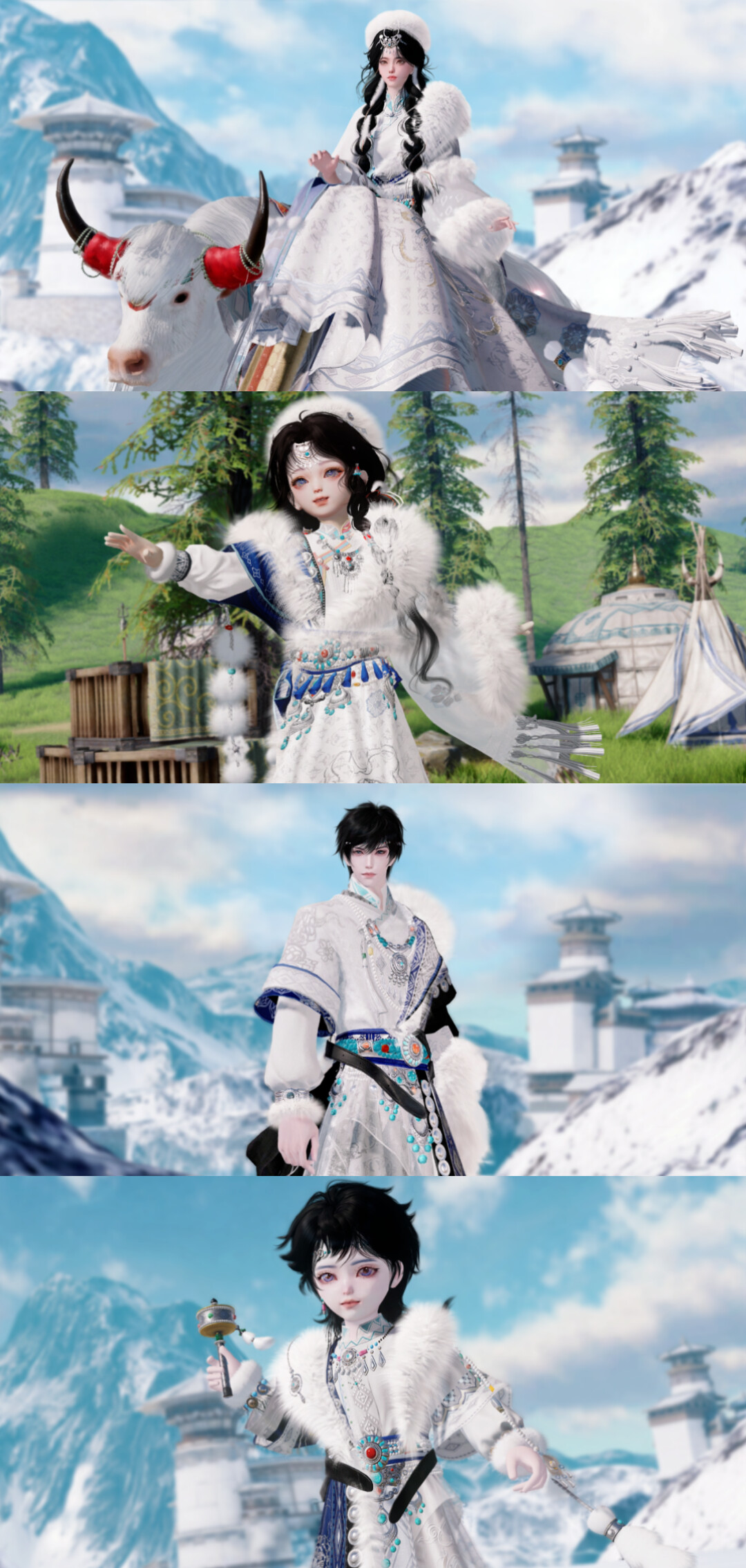 祥冬至新时装风色雪涛全新上线！聆听天地寂静，共鸣心神澄澈！