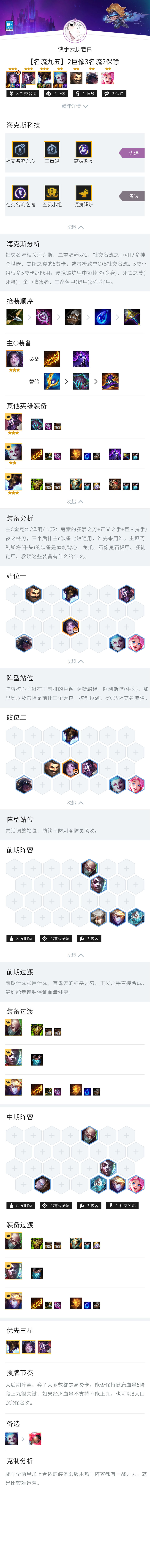 【名流九五】2巨像3名流2保镖