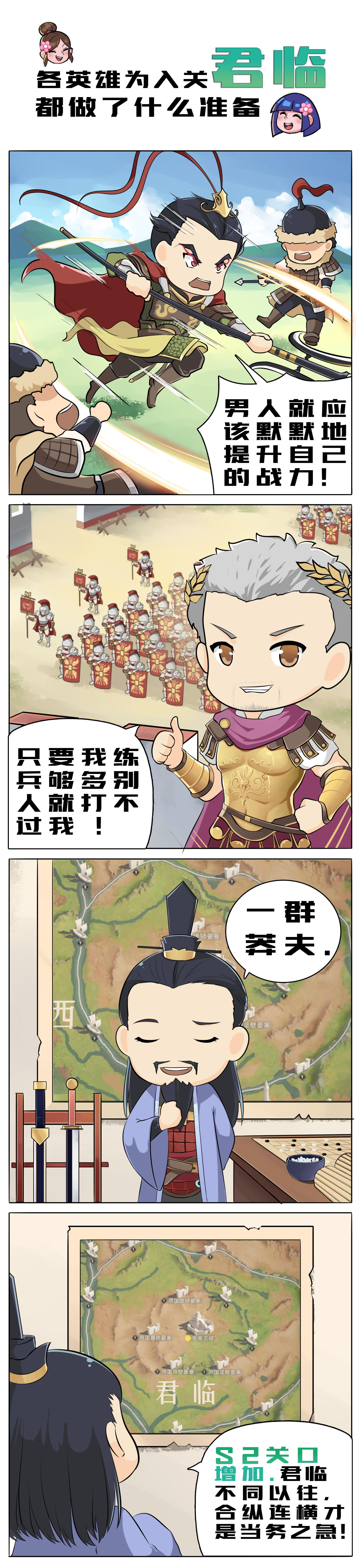 《重返帝国》各英雄为入关君临都做了什么准备