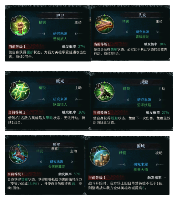 平民玩家前期技能搭配攻略