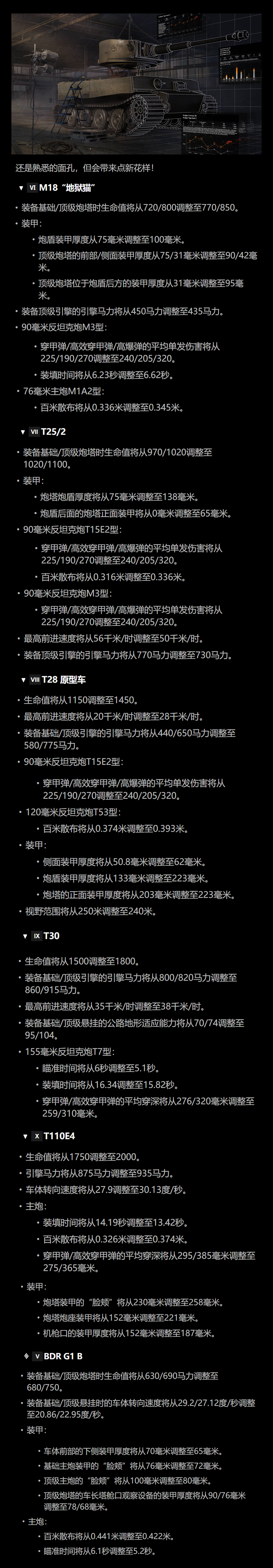 10.0平衡性调整