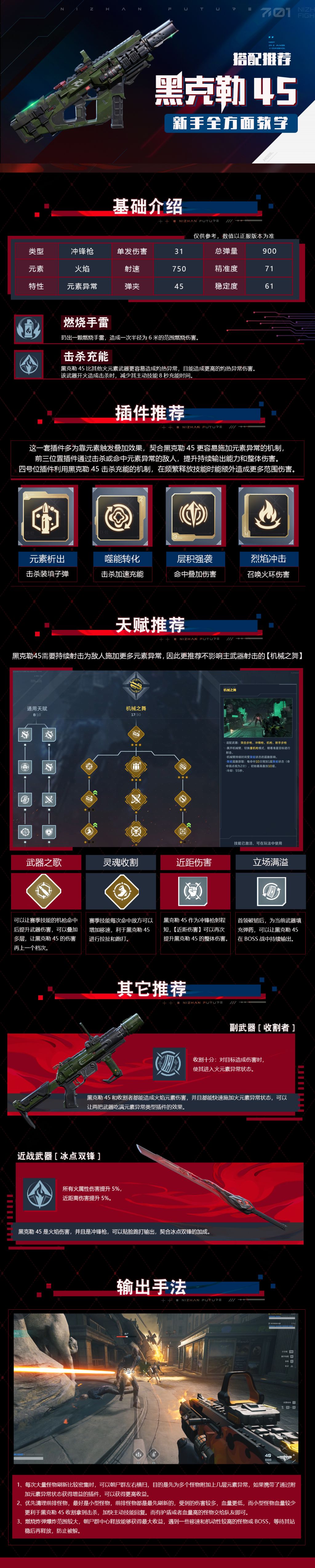 黑克勒45新手全方面教学一图流