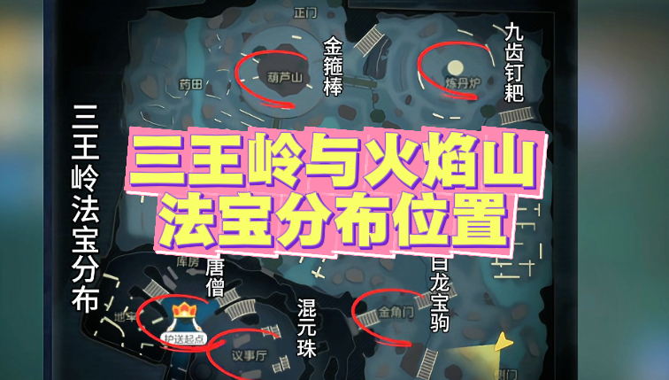 三王岭与火焰山法宝分布详细位置
