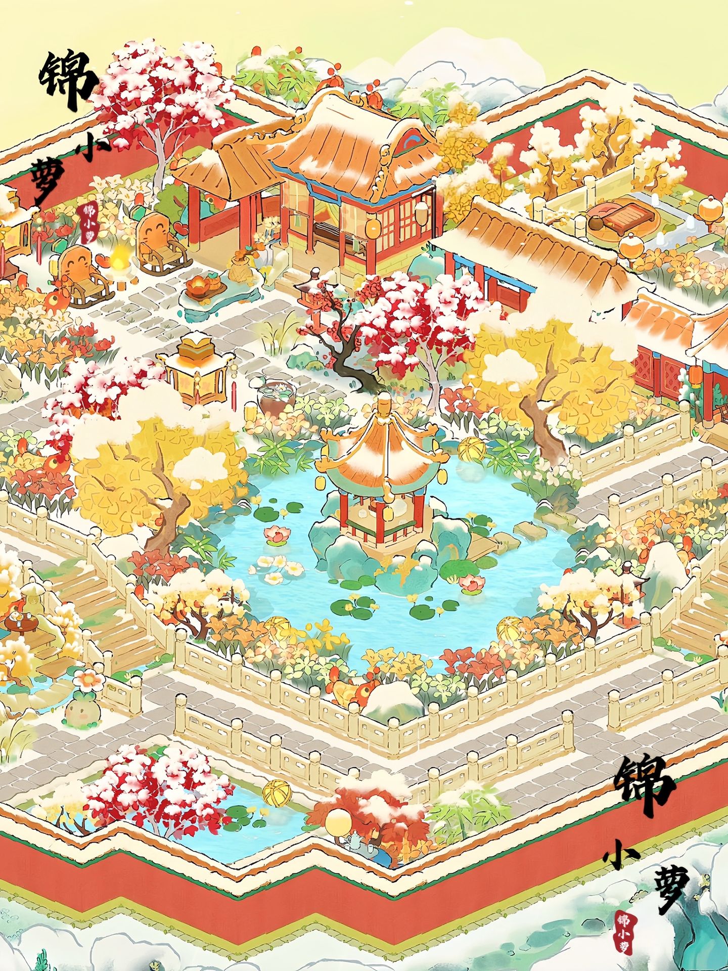 布局之故宫的雪