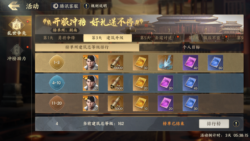 《战地无疆》乱世争先活动介绍2.0