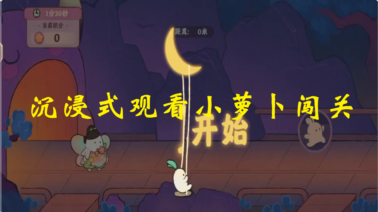 沉浸式观看小萝卜闯关