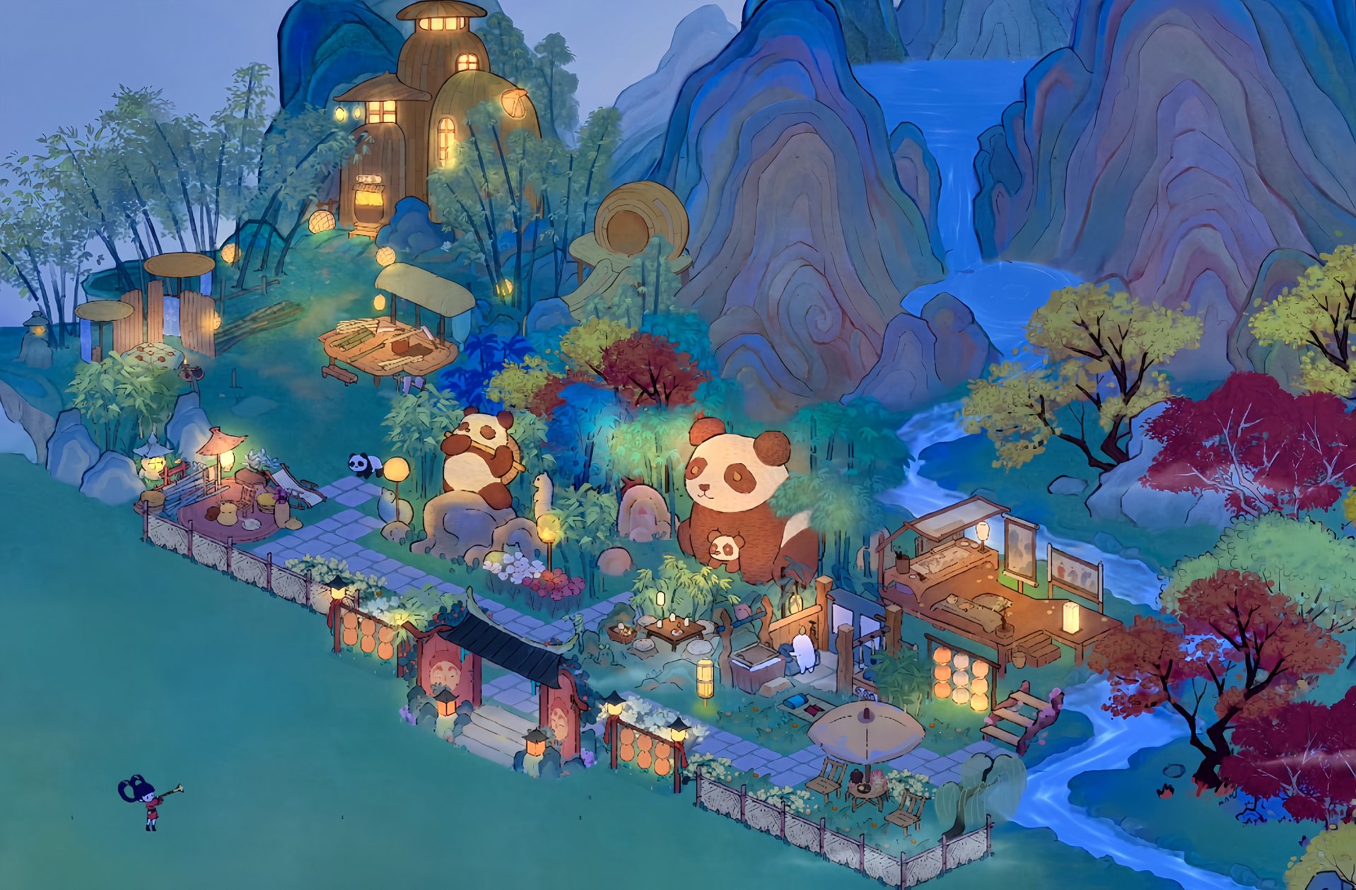 竹林之家+愈画斋布局