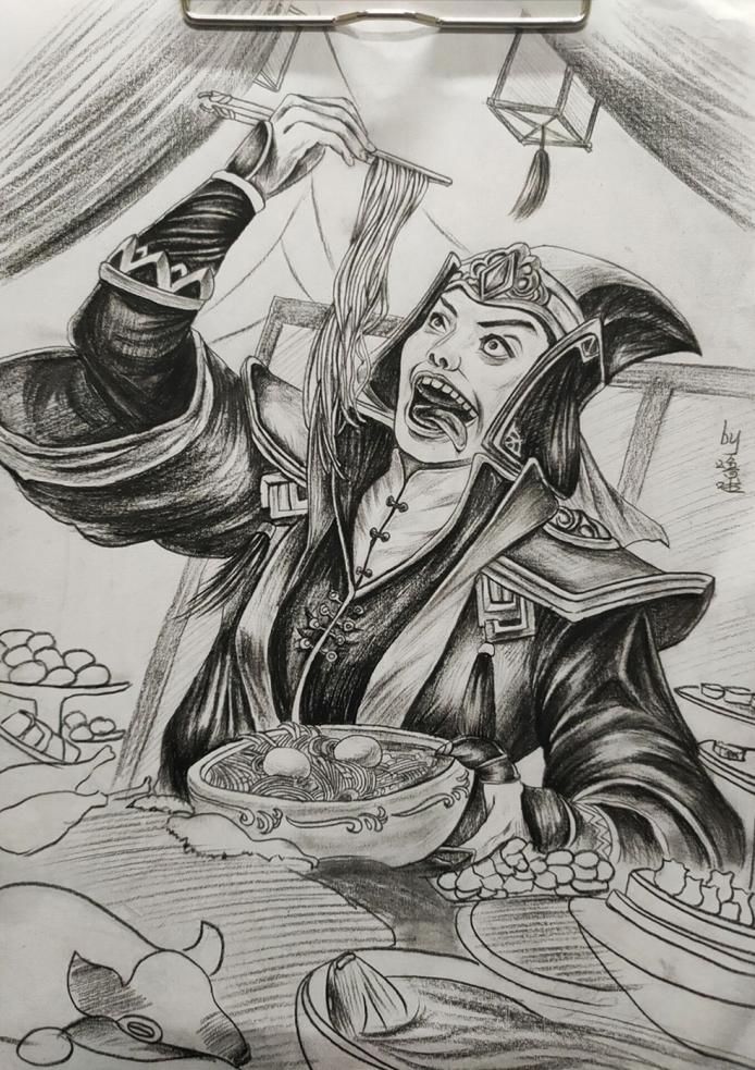 绘画岑昏饕餮盛宴