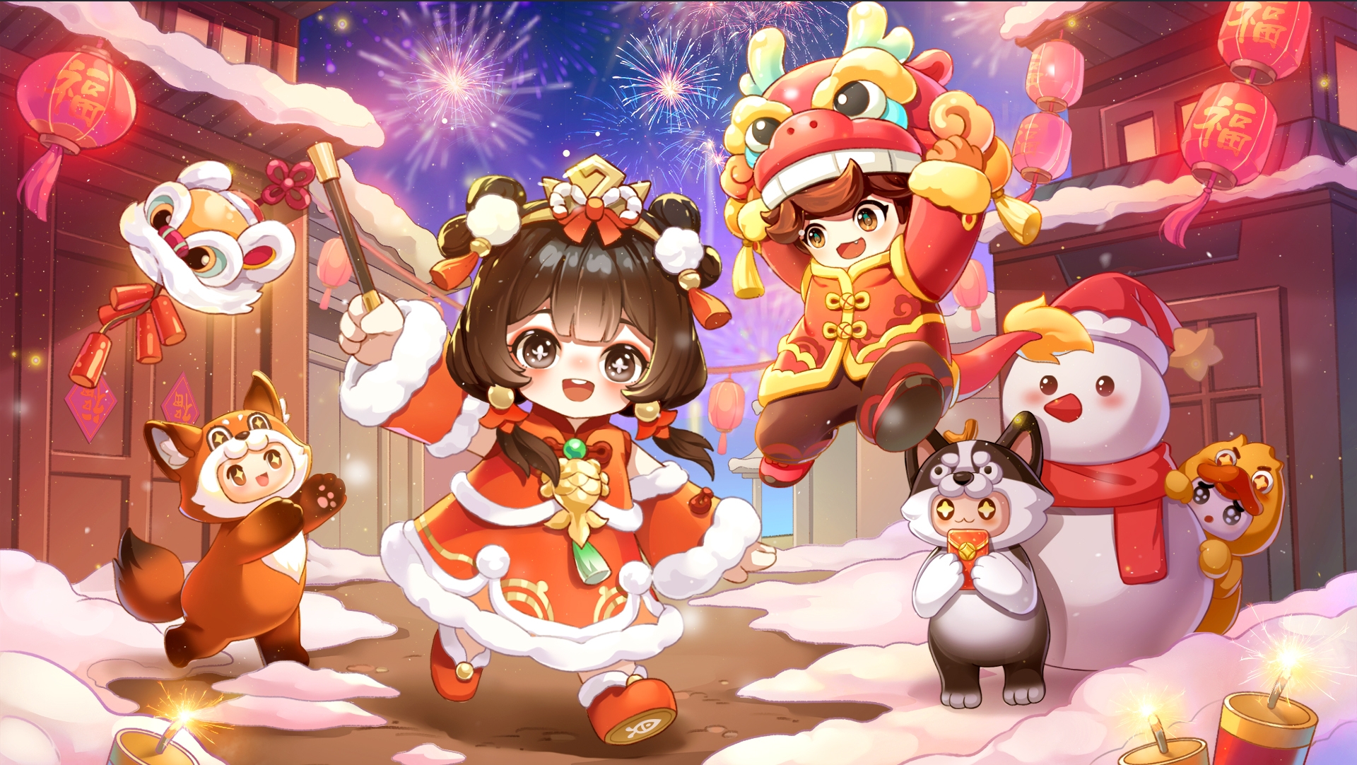 元梦之星｜春节快乐，您有一份壁纸请查收~