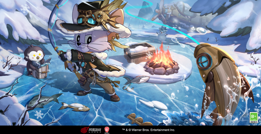 尼宝第三款S级皮肤丨抛竿入水，转轮收弦！雪境钓客的冰湖游戏