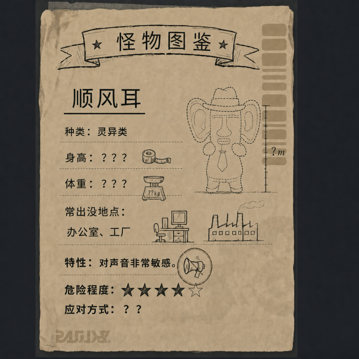 【怪物图鉴】顺风耳——当噤声是唯一的生存法则，你会...？