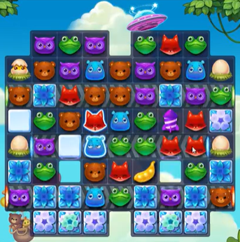 开心消消乐：收集冰块小鸡重要靠魔力鸟，还得谨防飞碟吃金豆荚