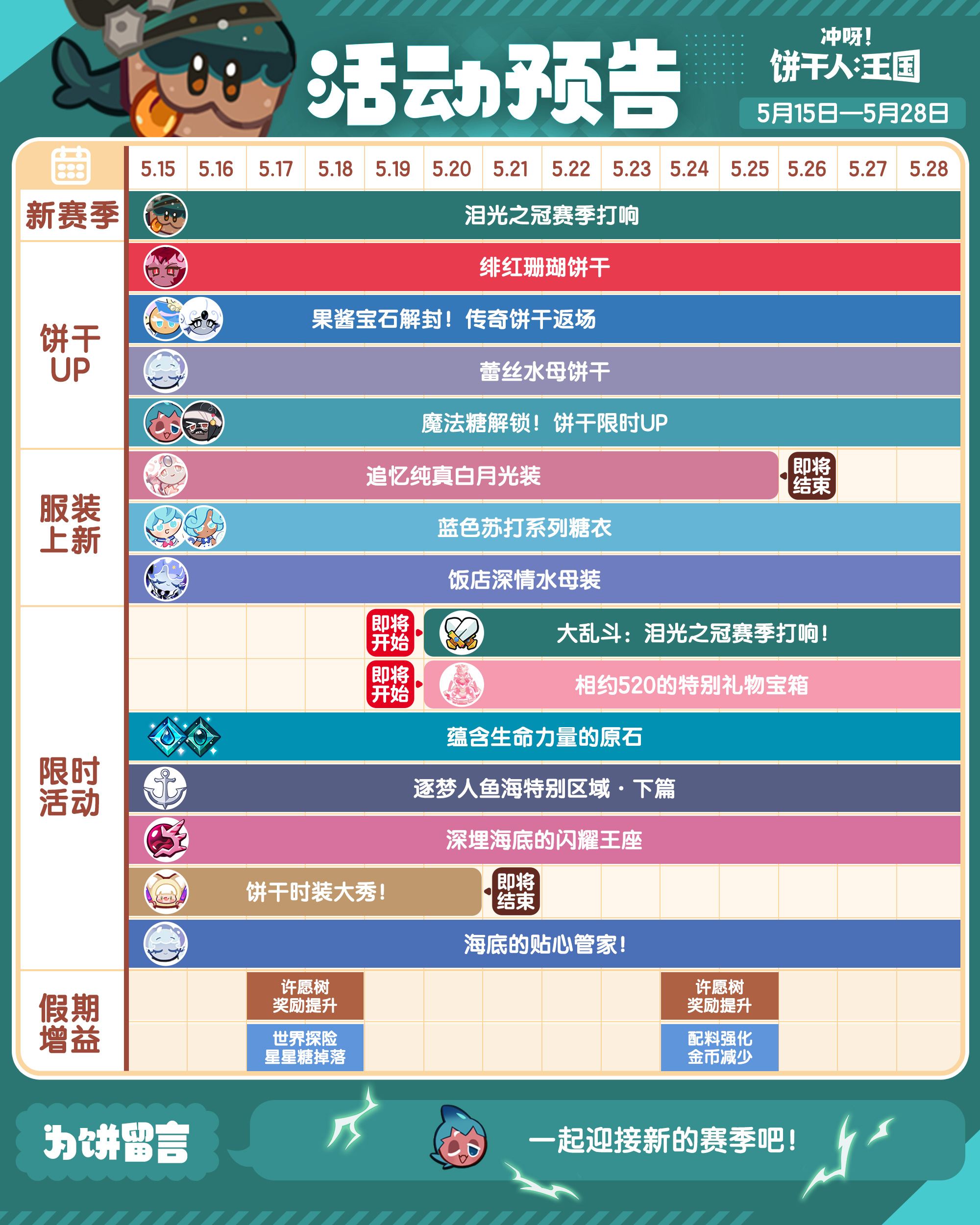 「王国活动日历」5月15日——5月28日 