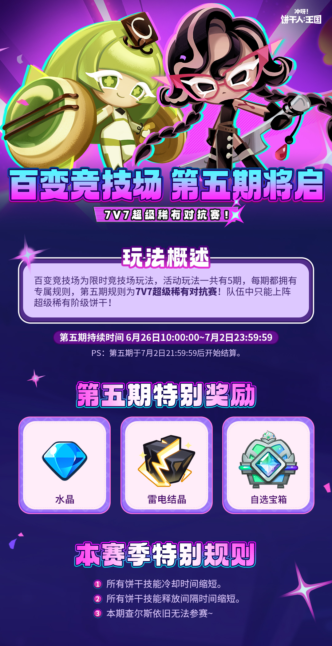 「百变竞技场」收官季！最后舞台交给超级稀有饼干们！