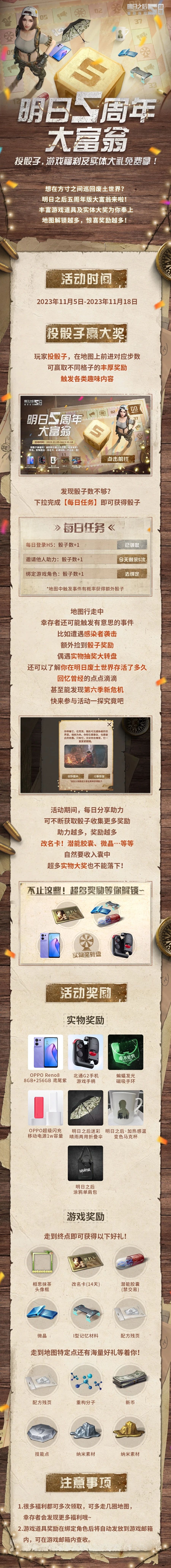 成为明日大富翁的第一步，从投掷骰子开始！