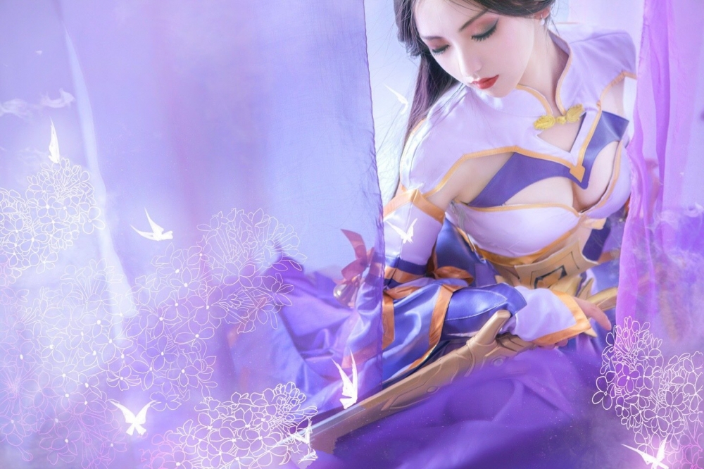 露娜 紫霞仙子cos