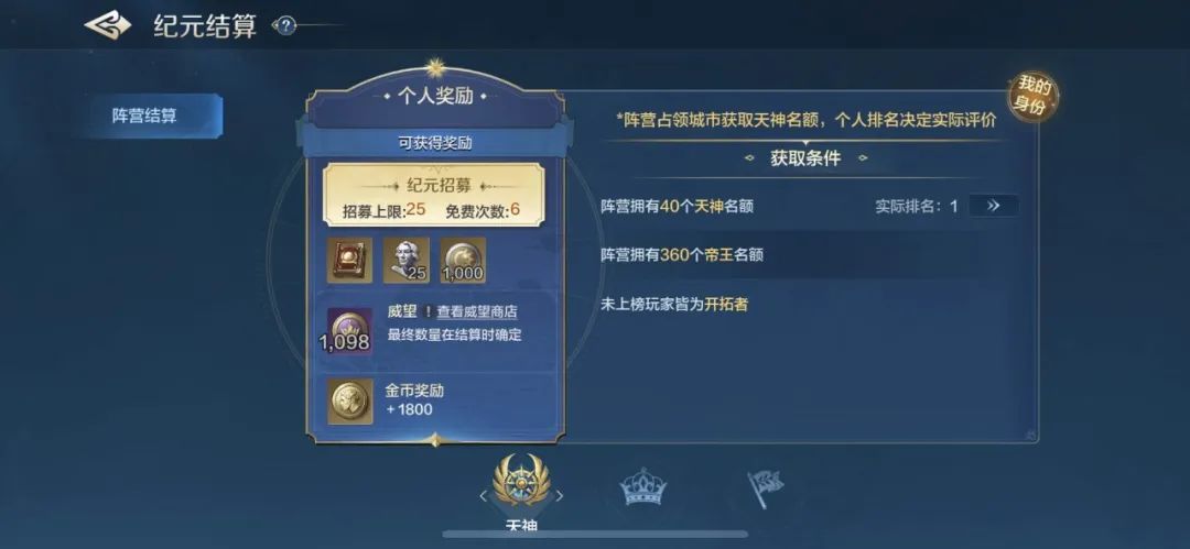 《世界启元》无限纪元「陨火燃天」结算预告 