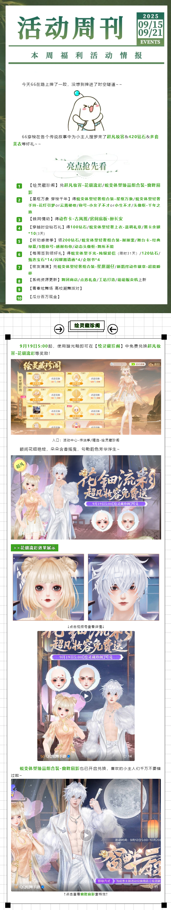 🤧任何人错过超凡妆容&420钻石&多套美衣，66都会伤心的ok？