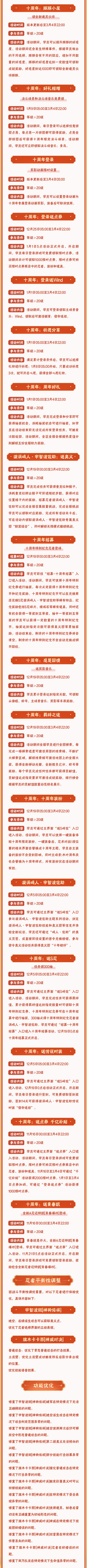 【本周公告】贺新春主题活动即将开启，送木叶村春节限时主城场景！