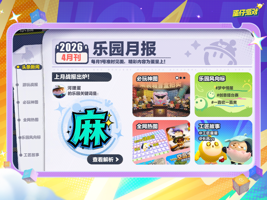 【乐园月报】蛋的4月游玩战报——夯√！