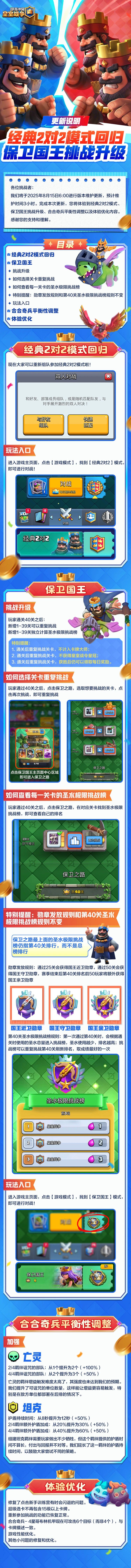 经典2对2模式回归&保卫国王挑战升级！