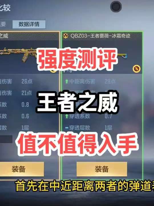 强度测评王者之威值不值得入手