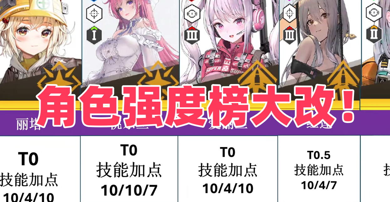 角色强度榜大改！
