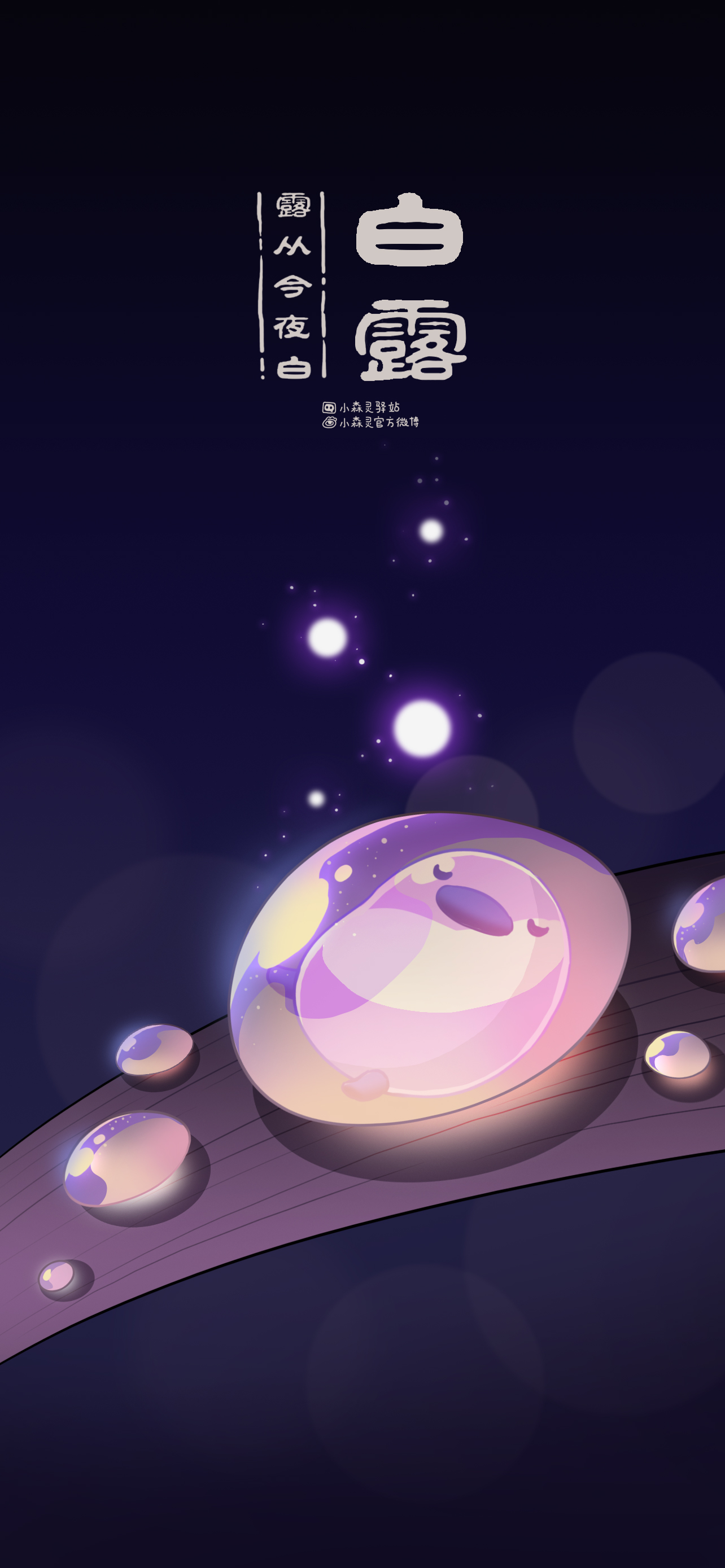 白露限定壁纸 | 露从今夜白