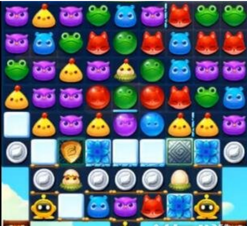 开心消消乐1099关三星收集小黄鸡图解