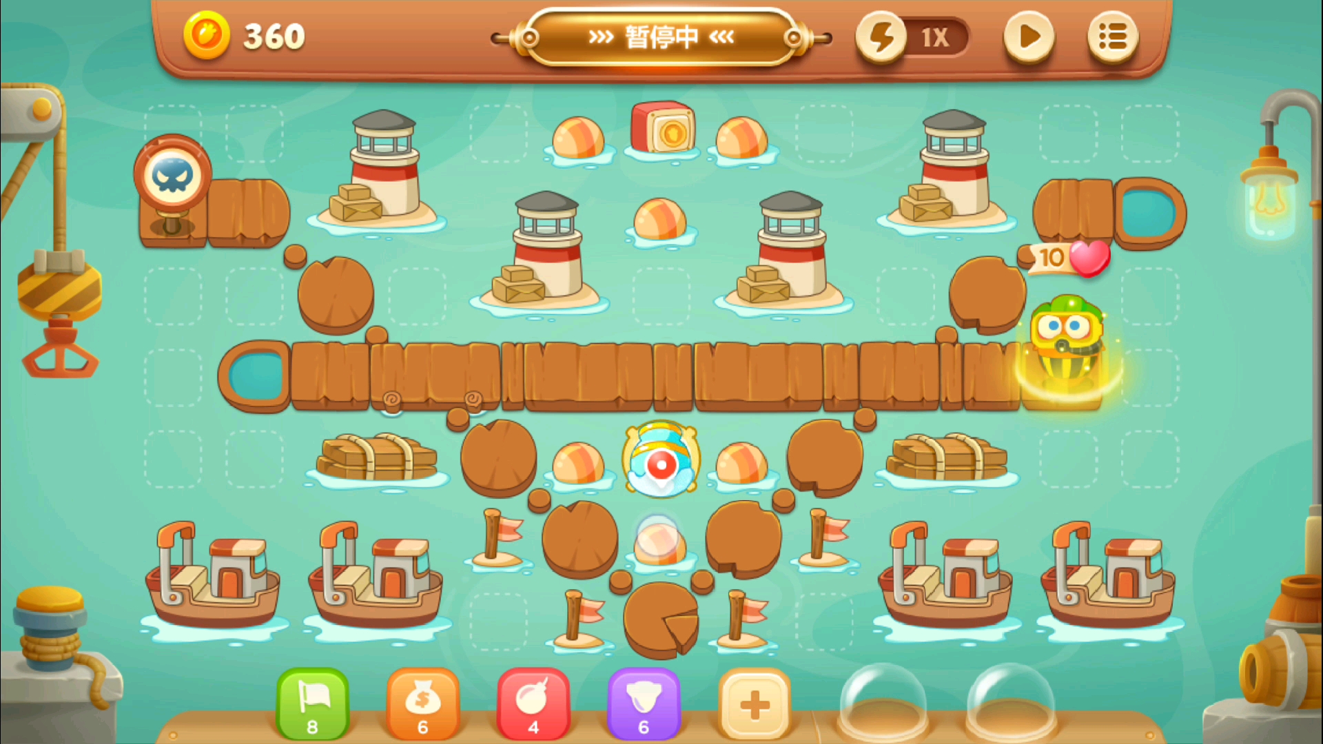 「保卫萝卜三单机版」码头第三十三关