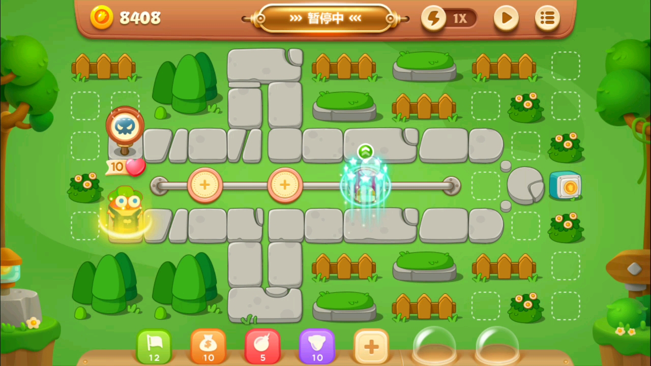 「保卫萝卜三单机版」公园第五十五关