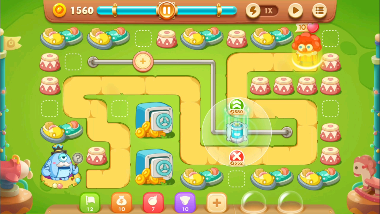 保卫萝卜三单机版游乐场第30关