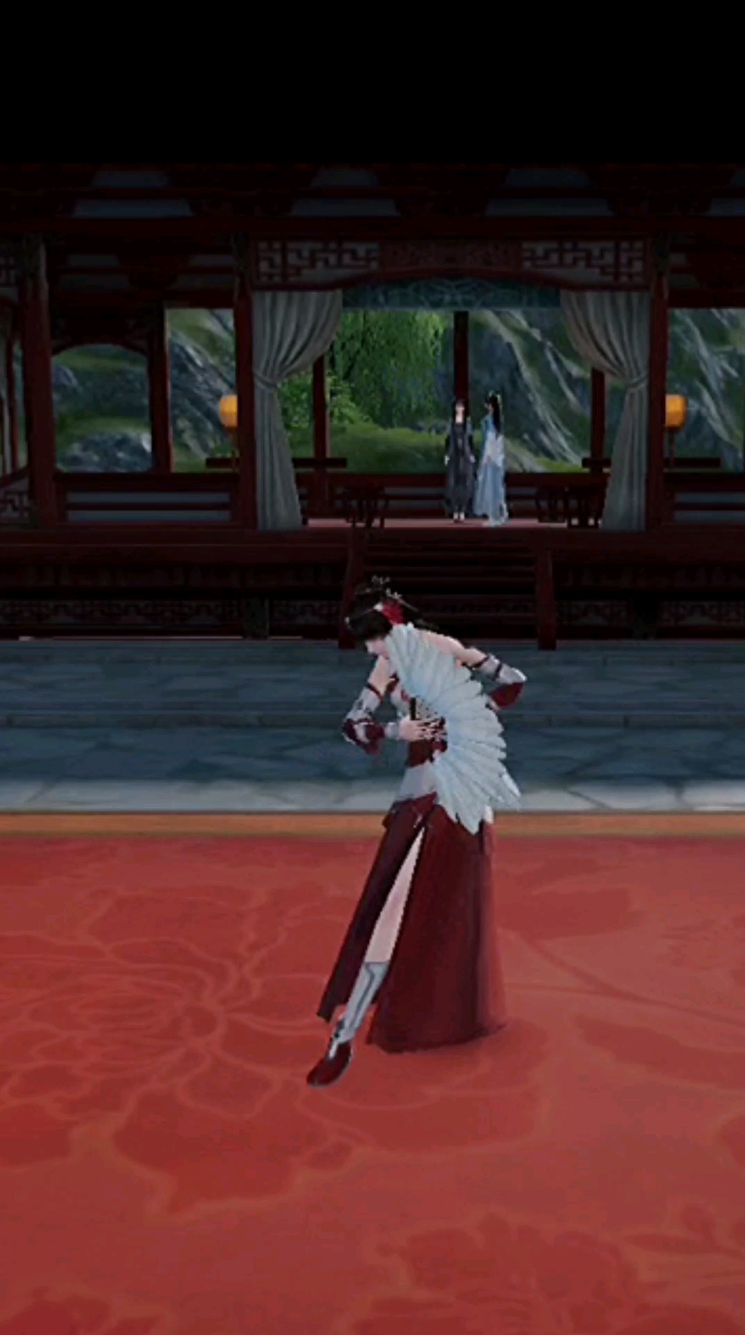 天涯明月刀手游：在跳扇子舞的小姐姐