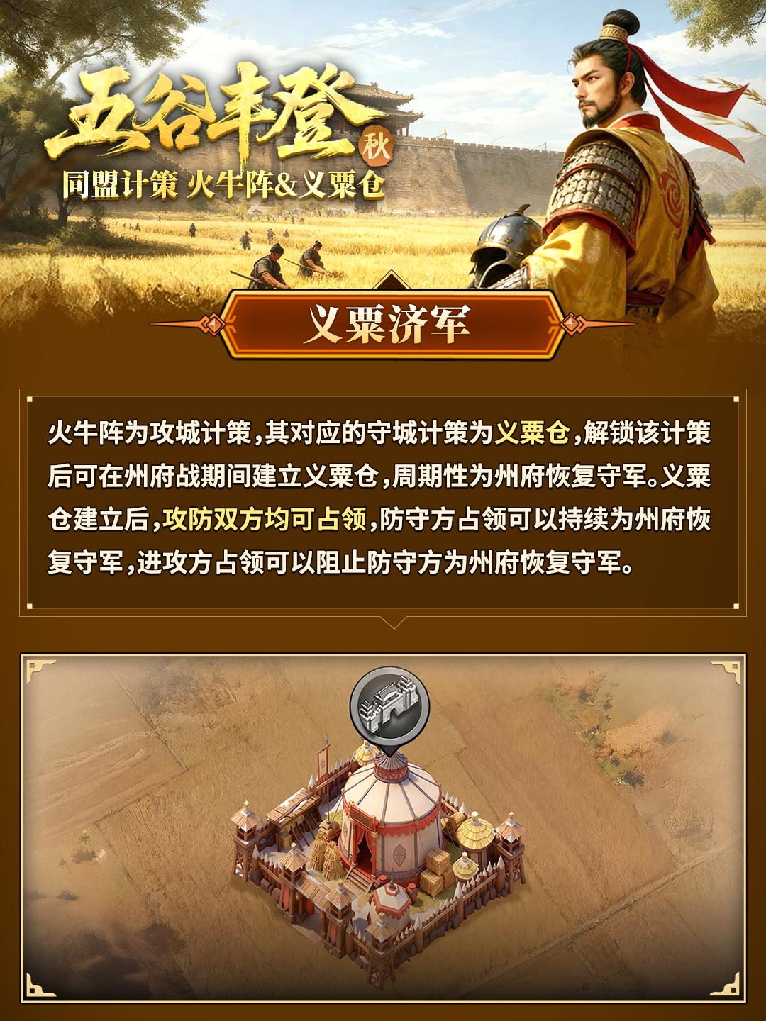 【资讯】新剧本五谷丰登（秋）同盟计策爆料