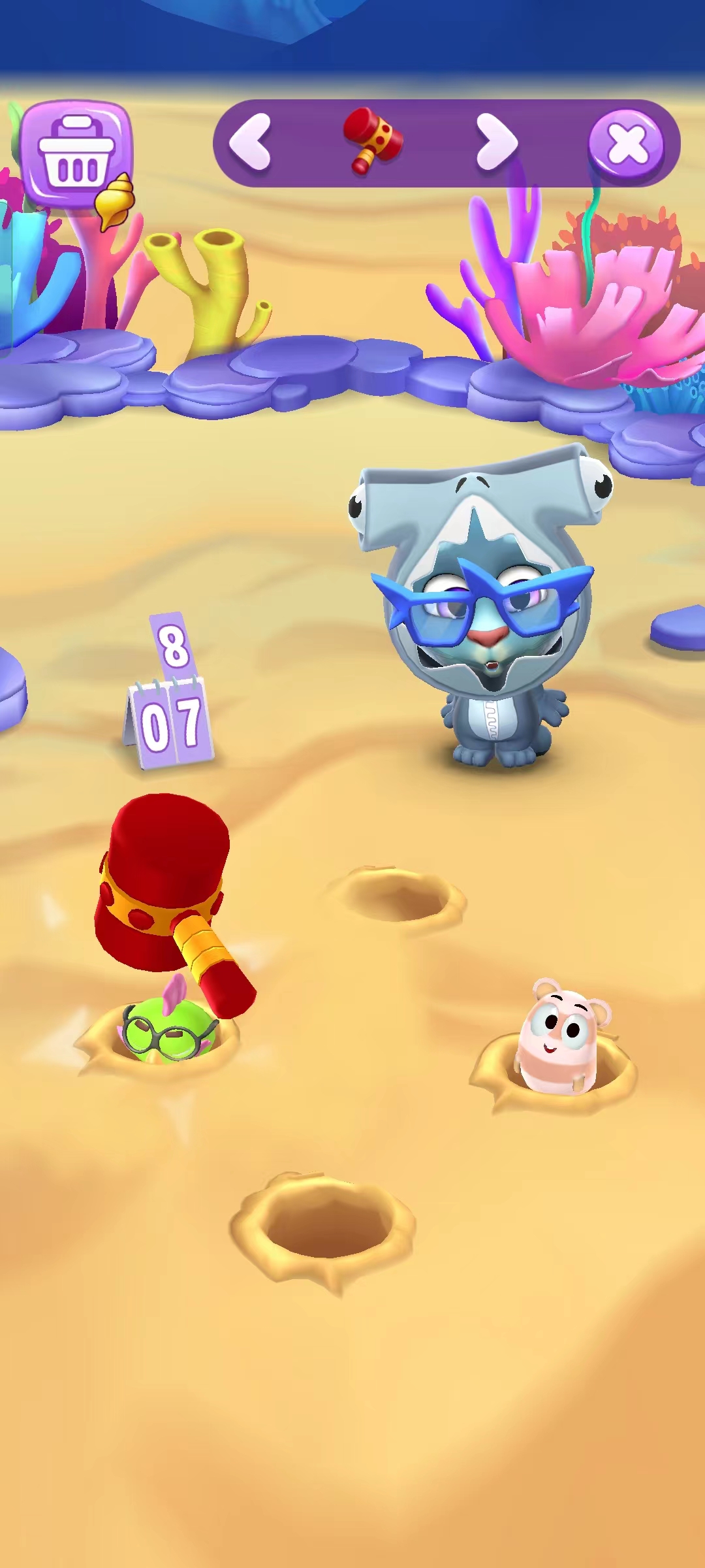 游历海底收集小海螺，这个夏天给汤姆猫换套鲨鱼装吧！