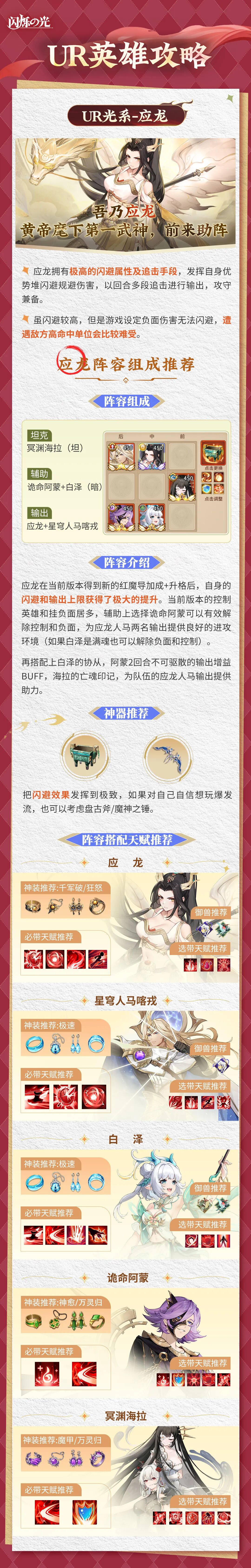 闪烁战术室 | 带你玩转UR英雄，毕业阵容一键照抄！