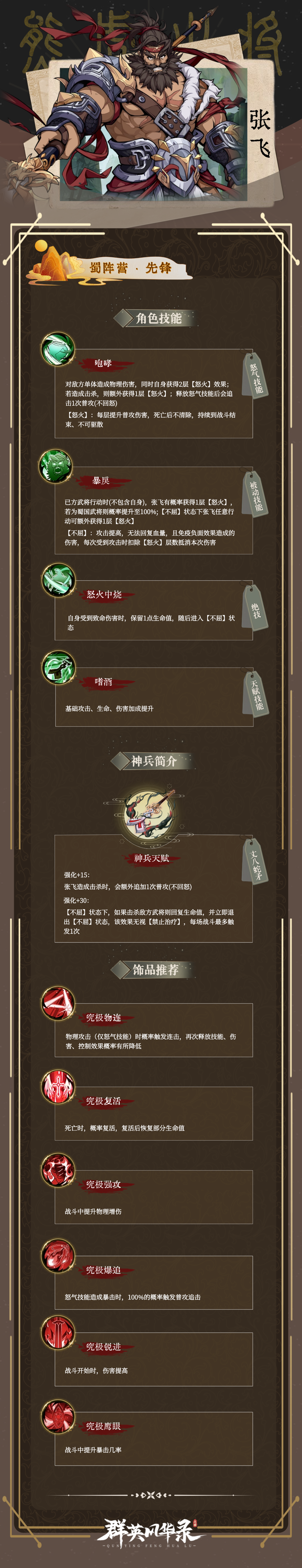 《群英风华录》武将介绍-张飞