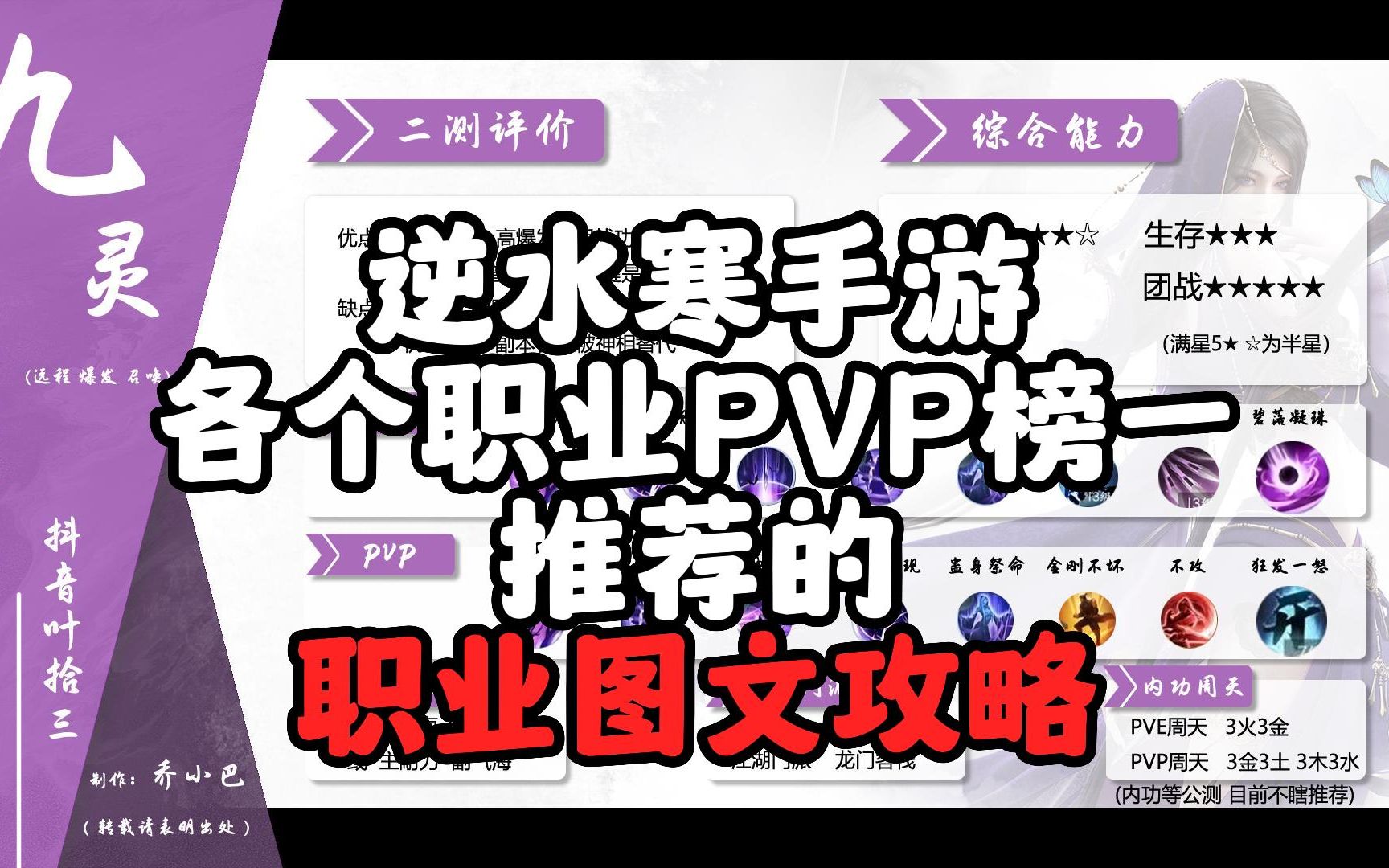 【逆水寒手游】全职业论武榜一   最靠谱职业图文攻略