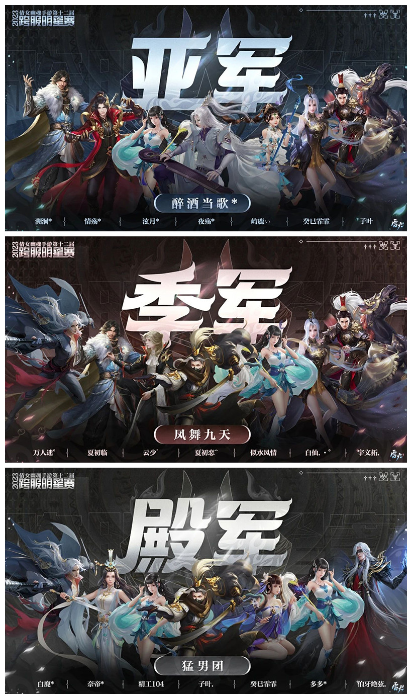 第十二届跨服明星赛圆满落幕，西子湖战队问鼎冠军