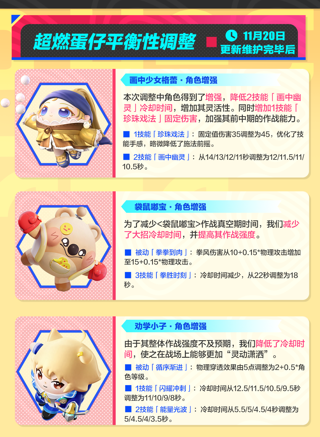 【超燃系列玩法】平衡性调整与系列优化