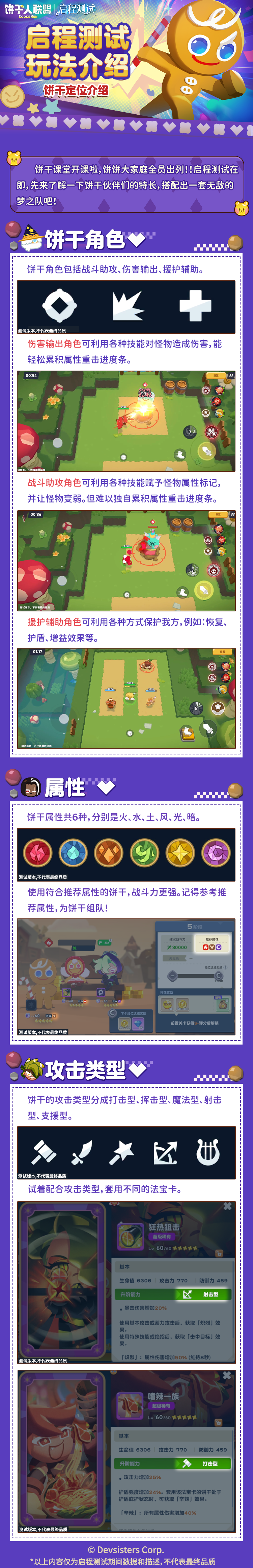 「启程测试预告#3」饼干定位介绍：各司其职，团结出发！